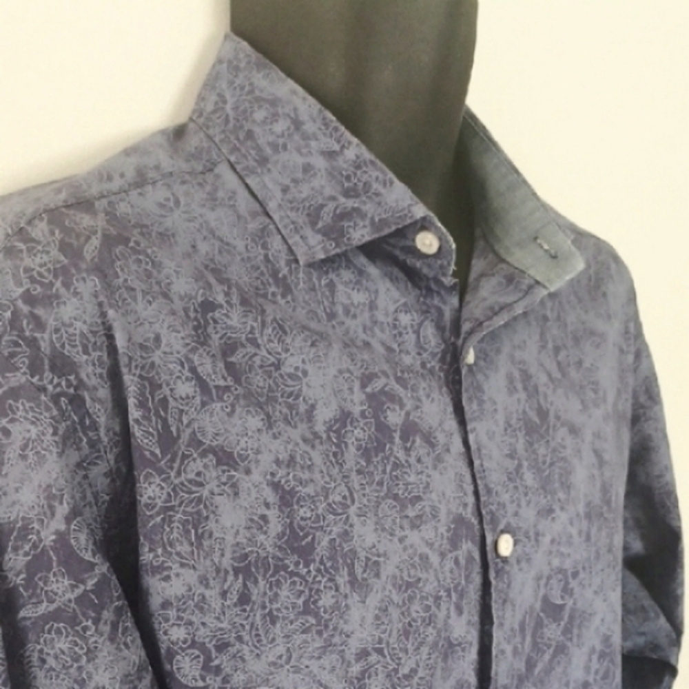 Daniel Cremieux Blue Button Down Shirt, L